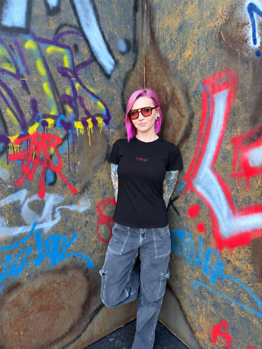 Embroidered T-Shirt - Feral