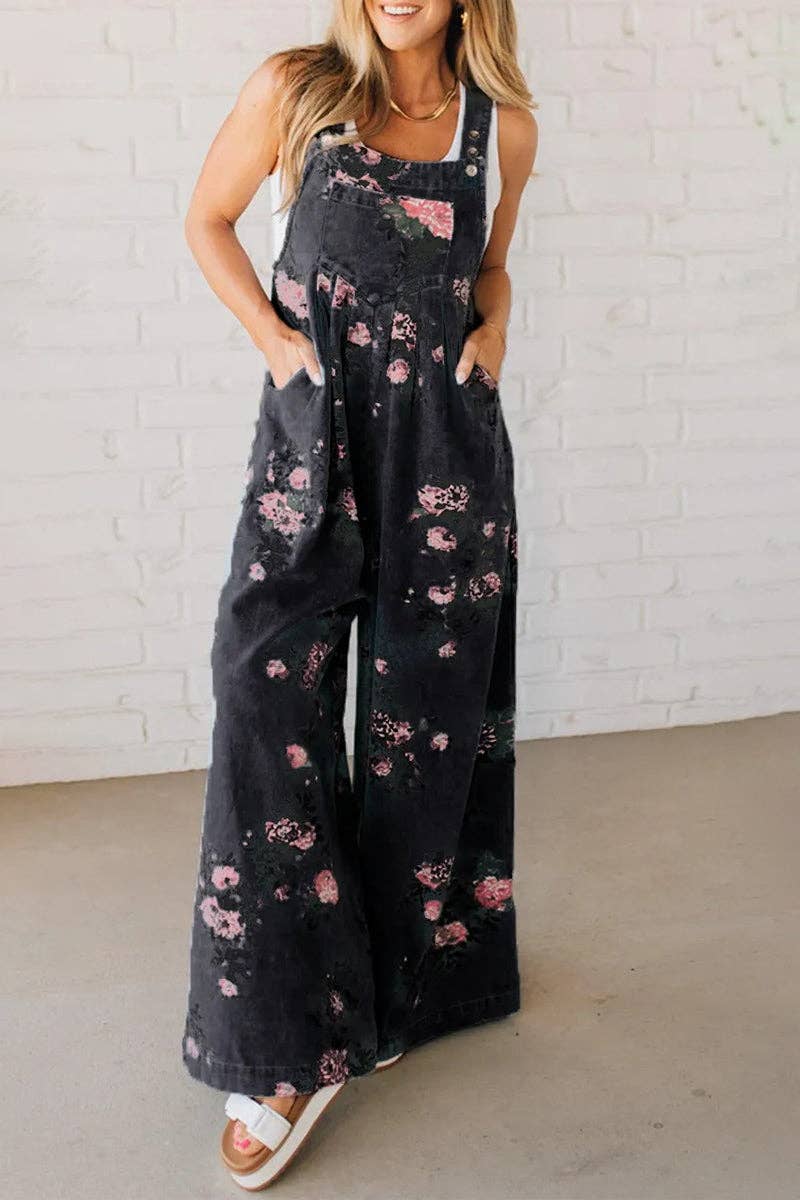 Floral Wide-Leg Jumpsuit